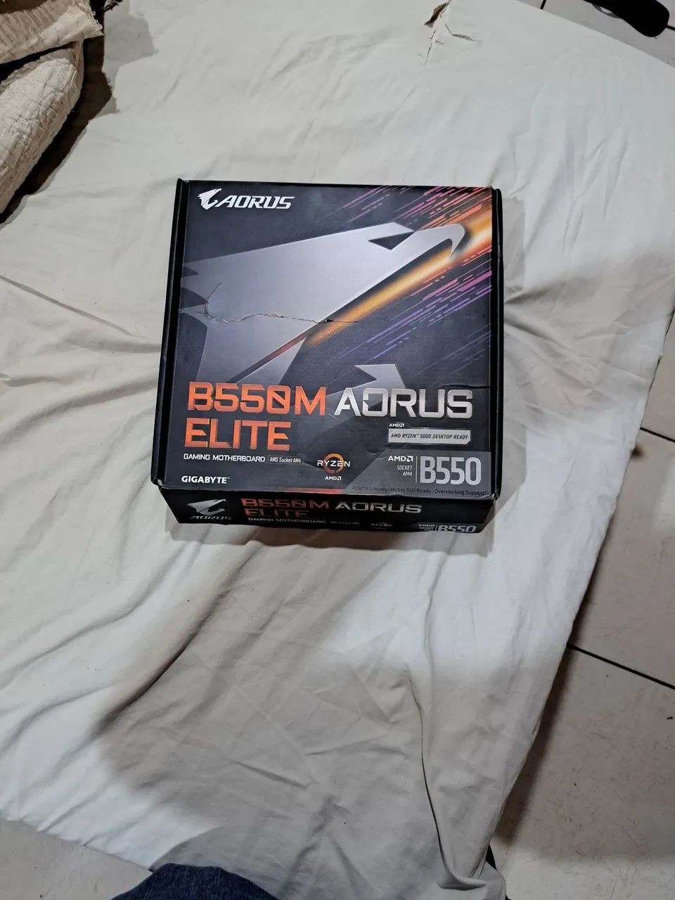 Placa mãe b-550m Aorus Elite nova  - Foto 4