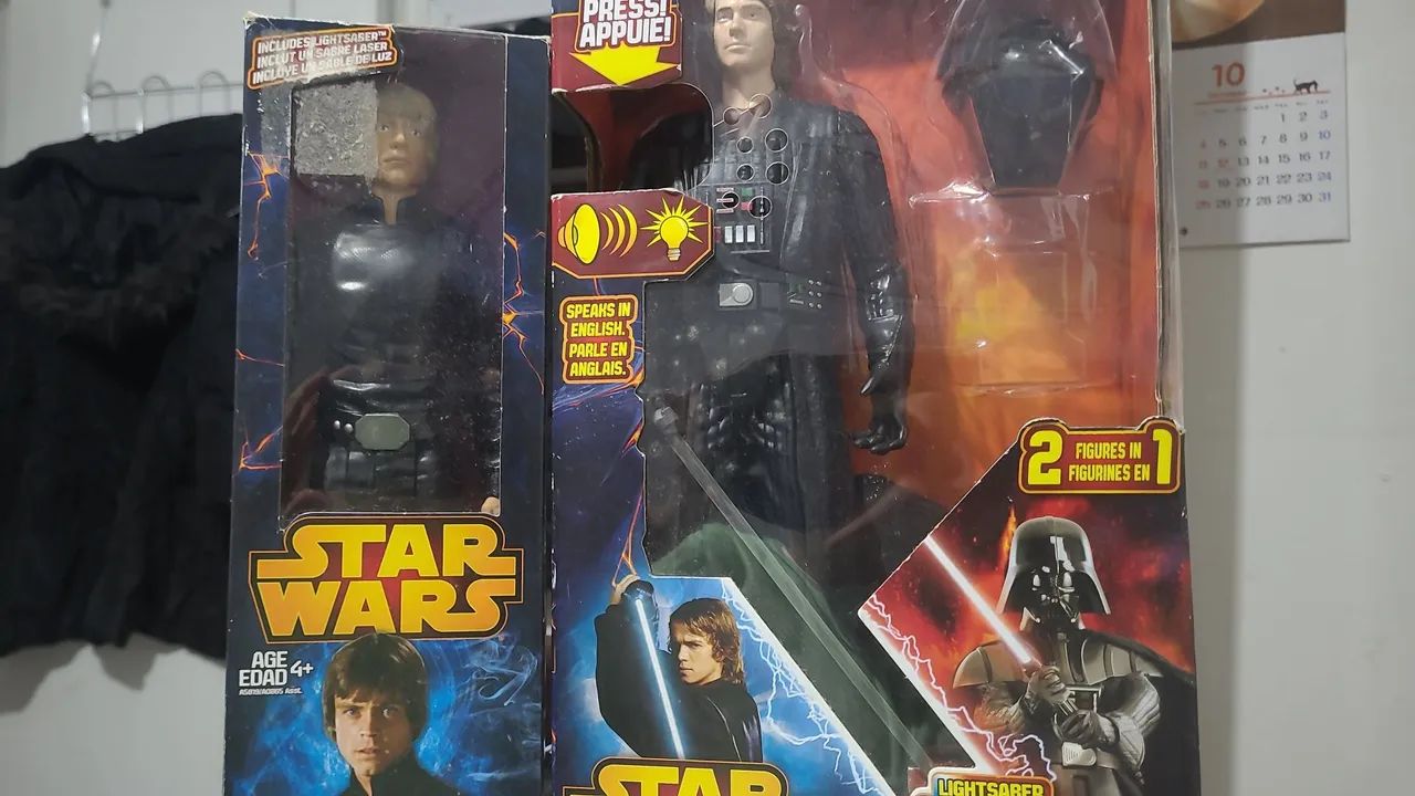 Bonecos  Star Wars Vader  e Lucki Skaywalker