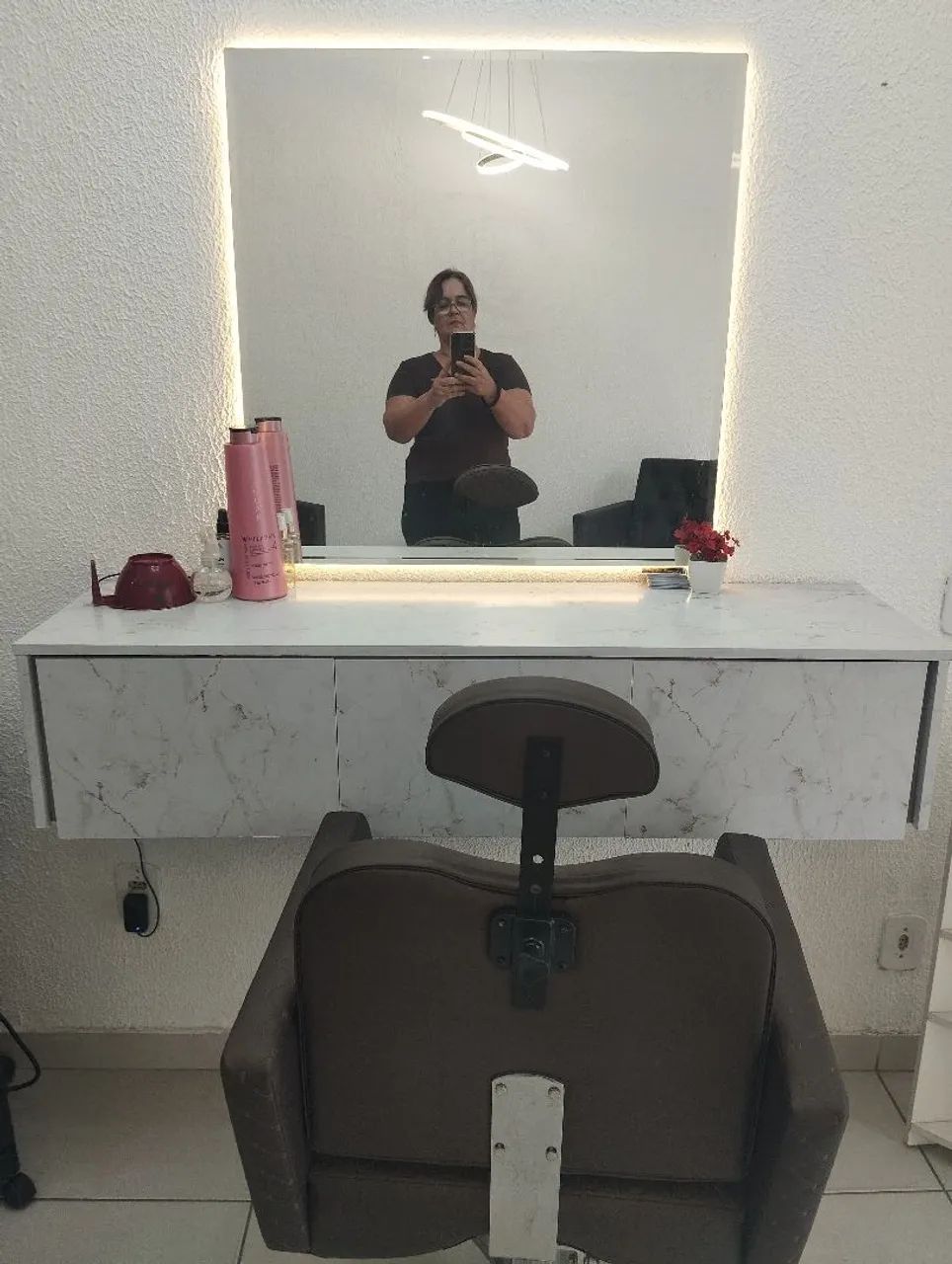 Bancada com espelho 
