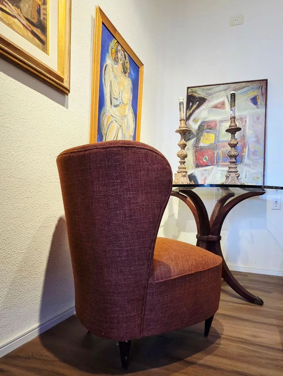 Poltrona vintage década 50/60 pés palito - Foto 3