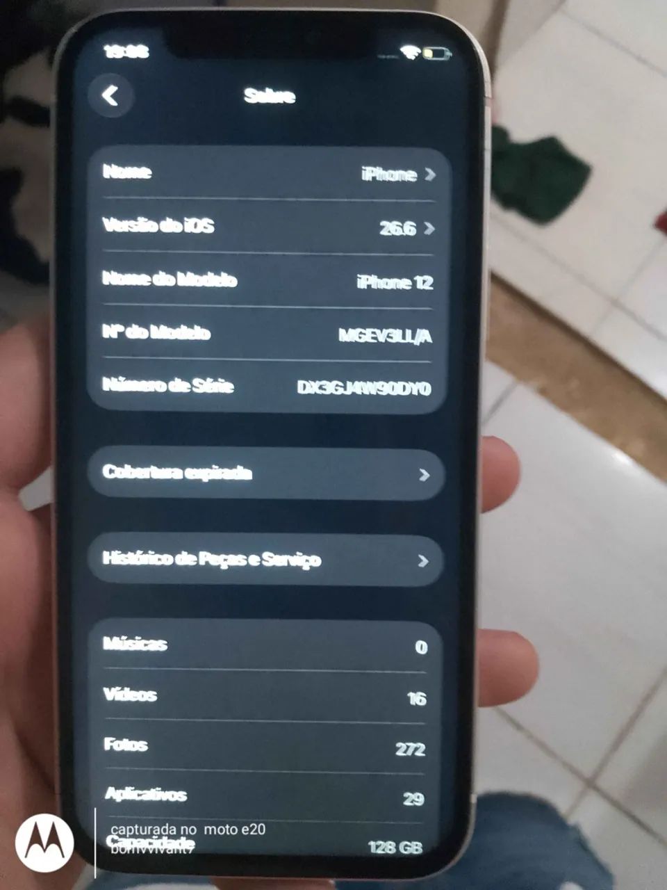 iPhone 12 pego inferior com volta  - Foto 2