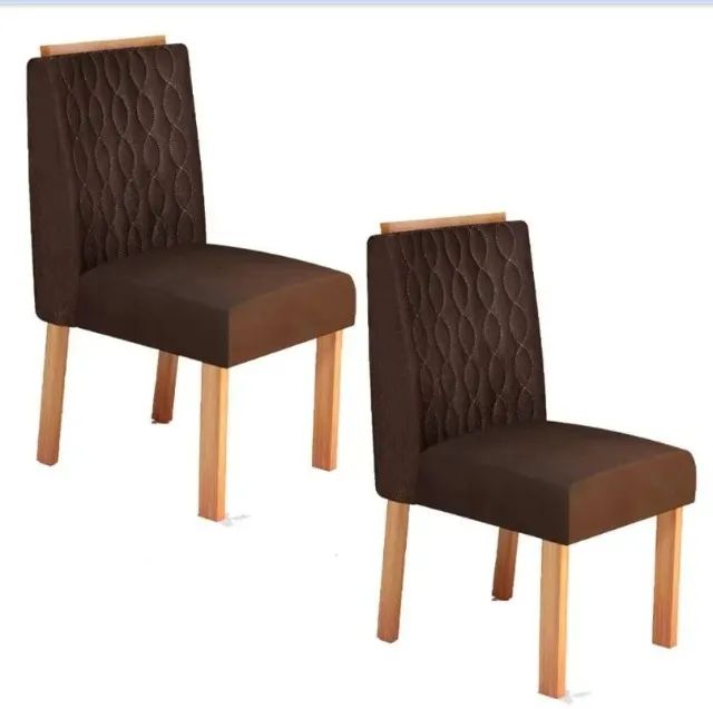 Cadeira estofada para mesa de jantar
