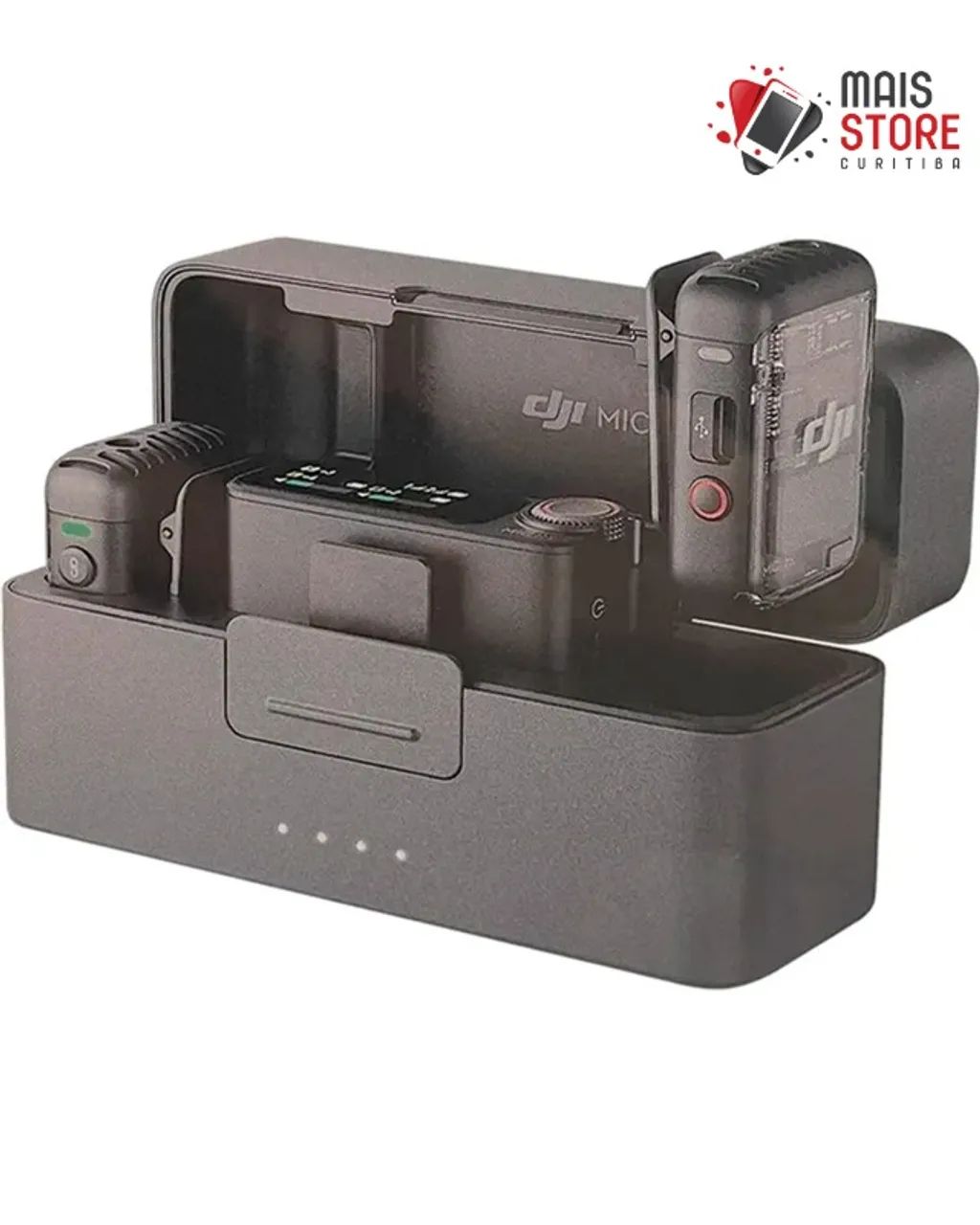 Microfone Dji Mic 2 (2 TX + 1 RX + Charging Case) - Lacrado na caixa