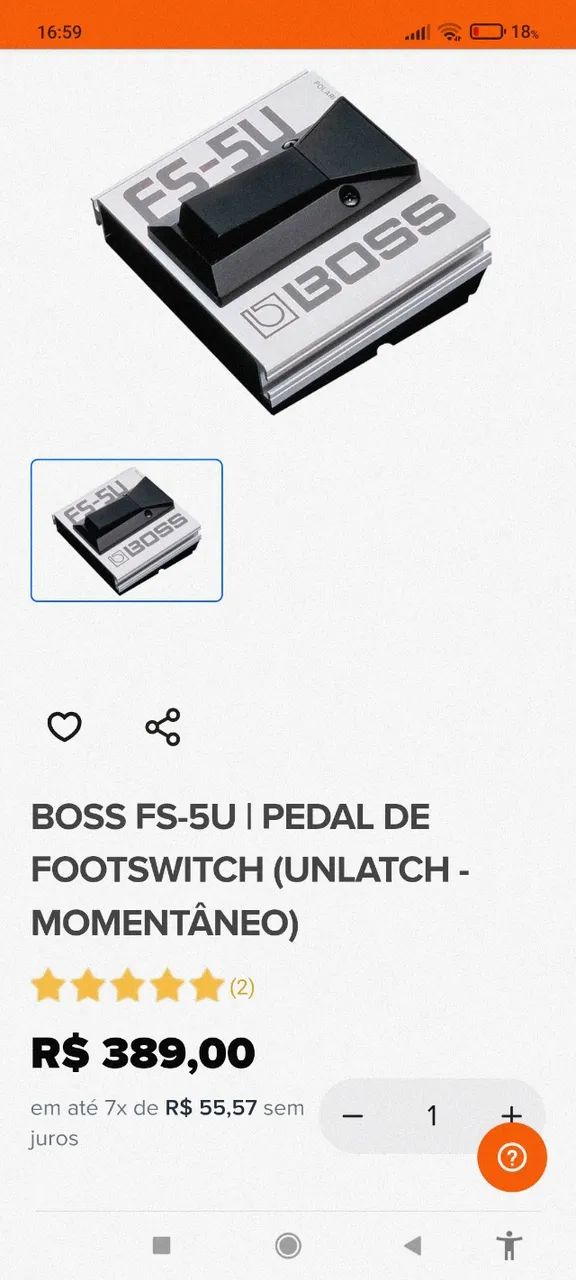PEDAL FS-5U BOSS - Foto 2