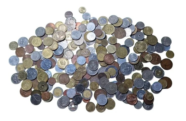 1 kg de moedas estrangeiras para coleção numismatica colecionar raridade - Foto 4