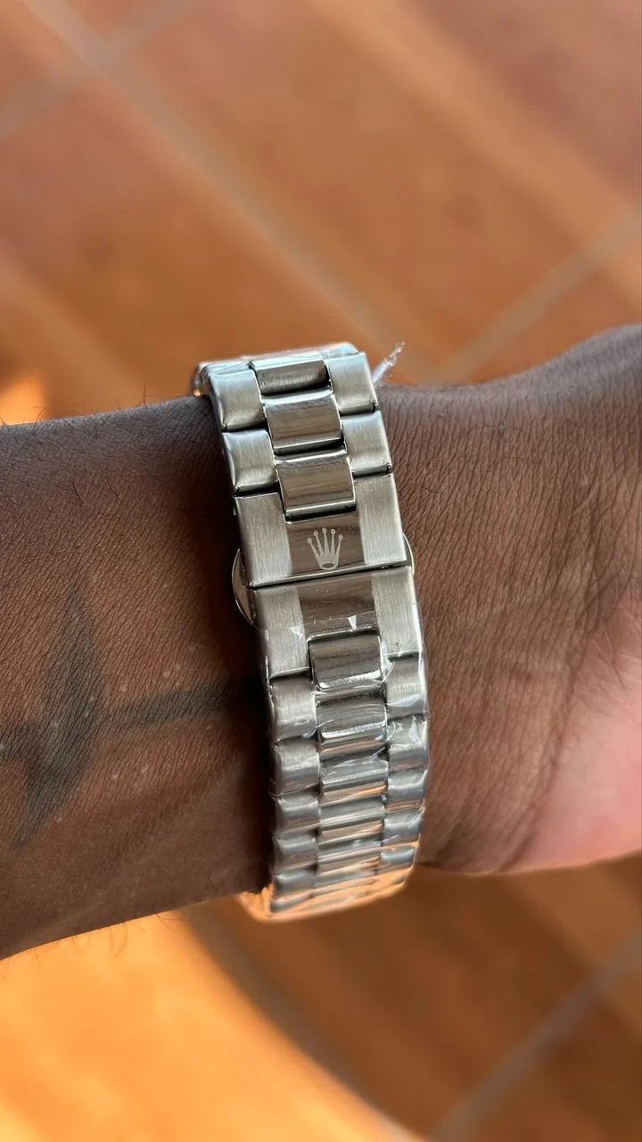 Relógio Rolex prata - Mostrador Branco - Estilo Clássico - Foto 3