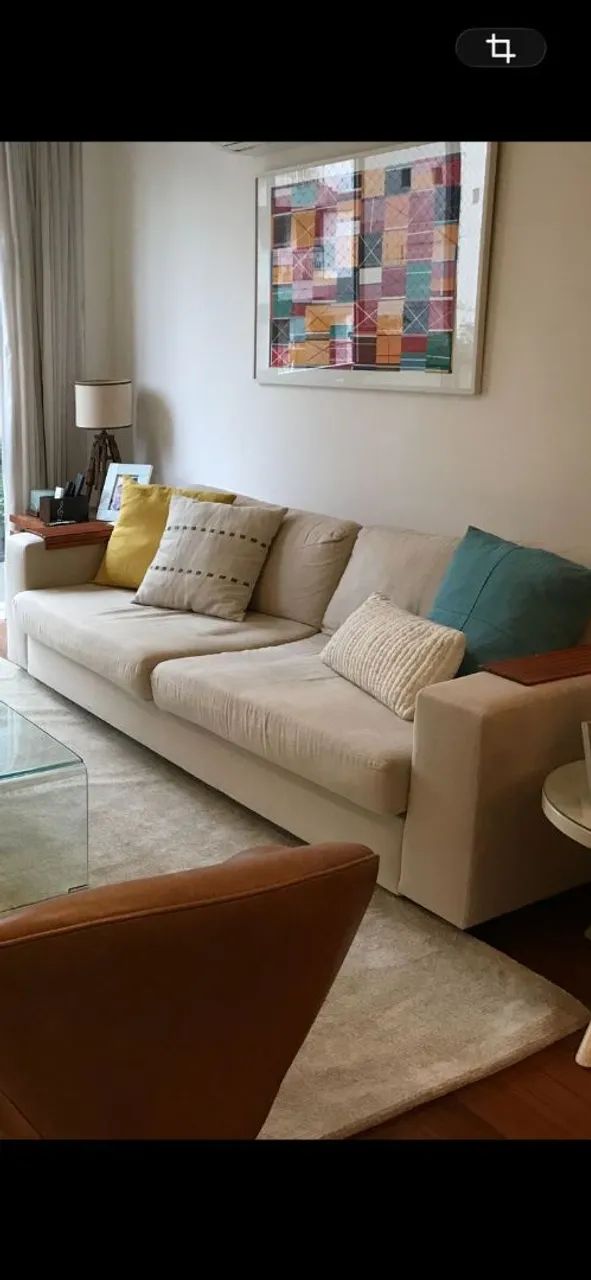 Sofá de linho misto ( cabem 5 pessoas) - Foto 4