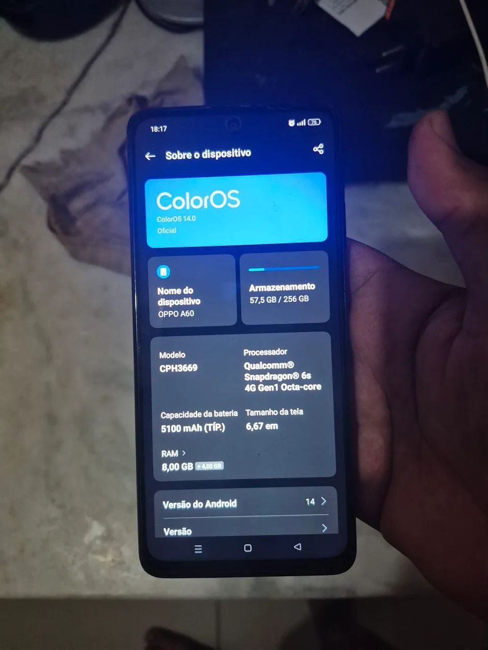 Celular Oppo A60 