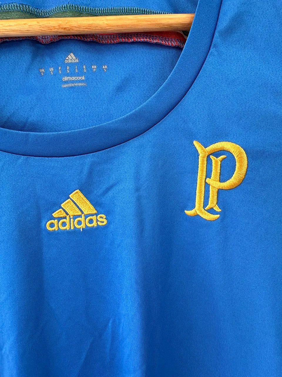 Camisa RARA Palmeiras feminina Centenário azul oficial original Adidas tamanho P - Foto 3