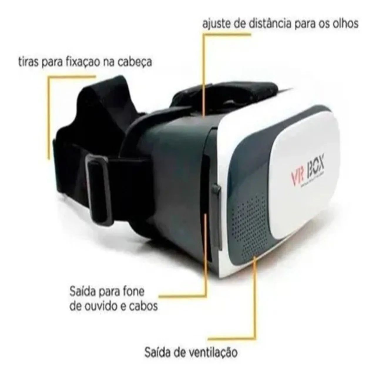 Óculos VR 3D Realidade Virtual + Controle Bluetooth Android iOS Smartphone até 6,5" - Foto 4