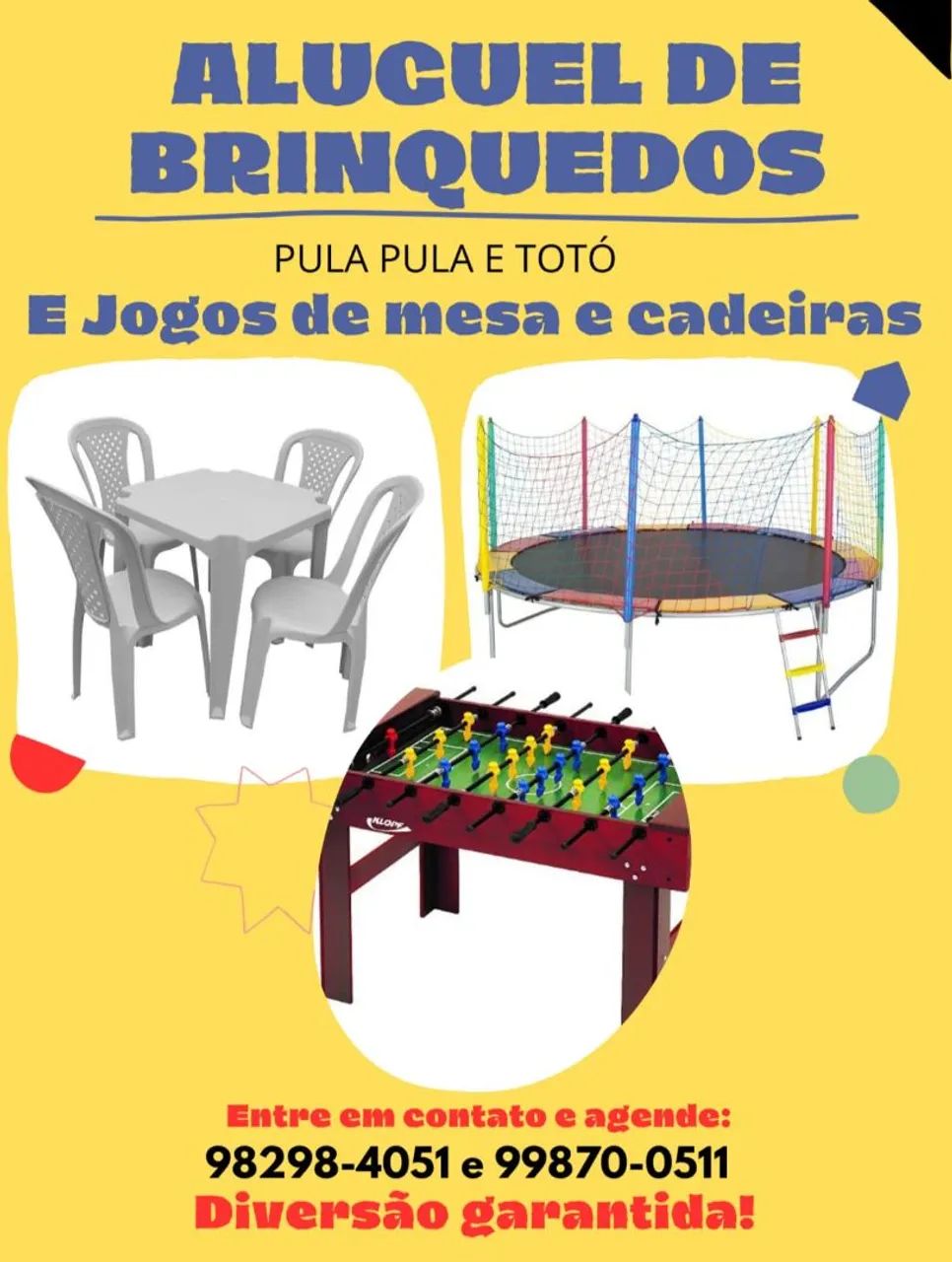 Aluguel de mesas e cadeiras de plástico e ferro WhatsApp * 