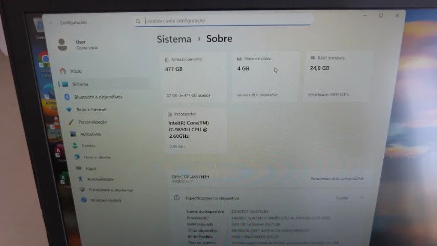 Notebook Lenovo Thinkpad P53 I7 24gb 512gb Ssd Full Hd  - Foto 5