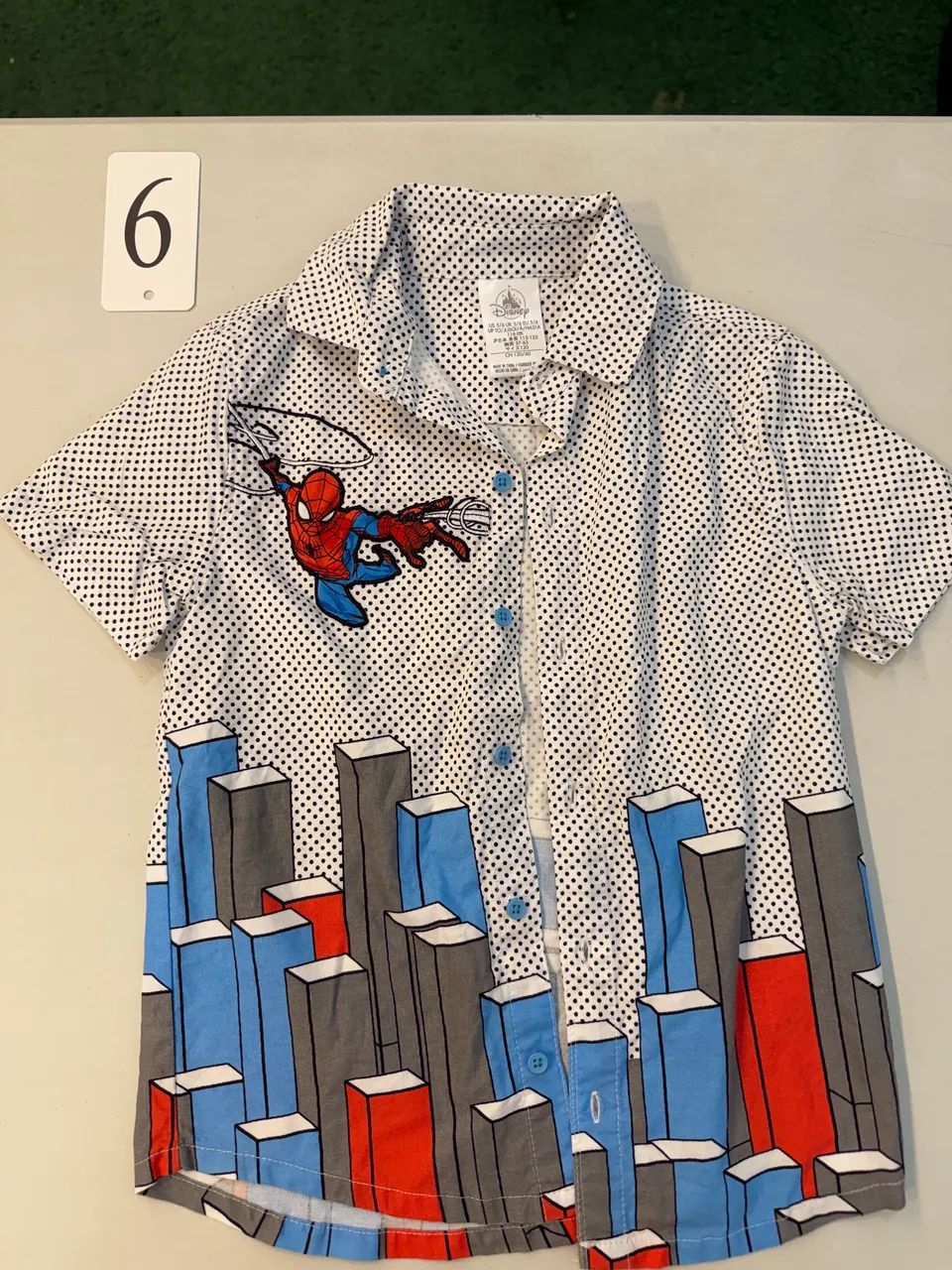 Camisa homem aranha original Disney tamanho 6 anos 