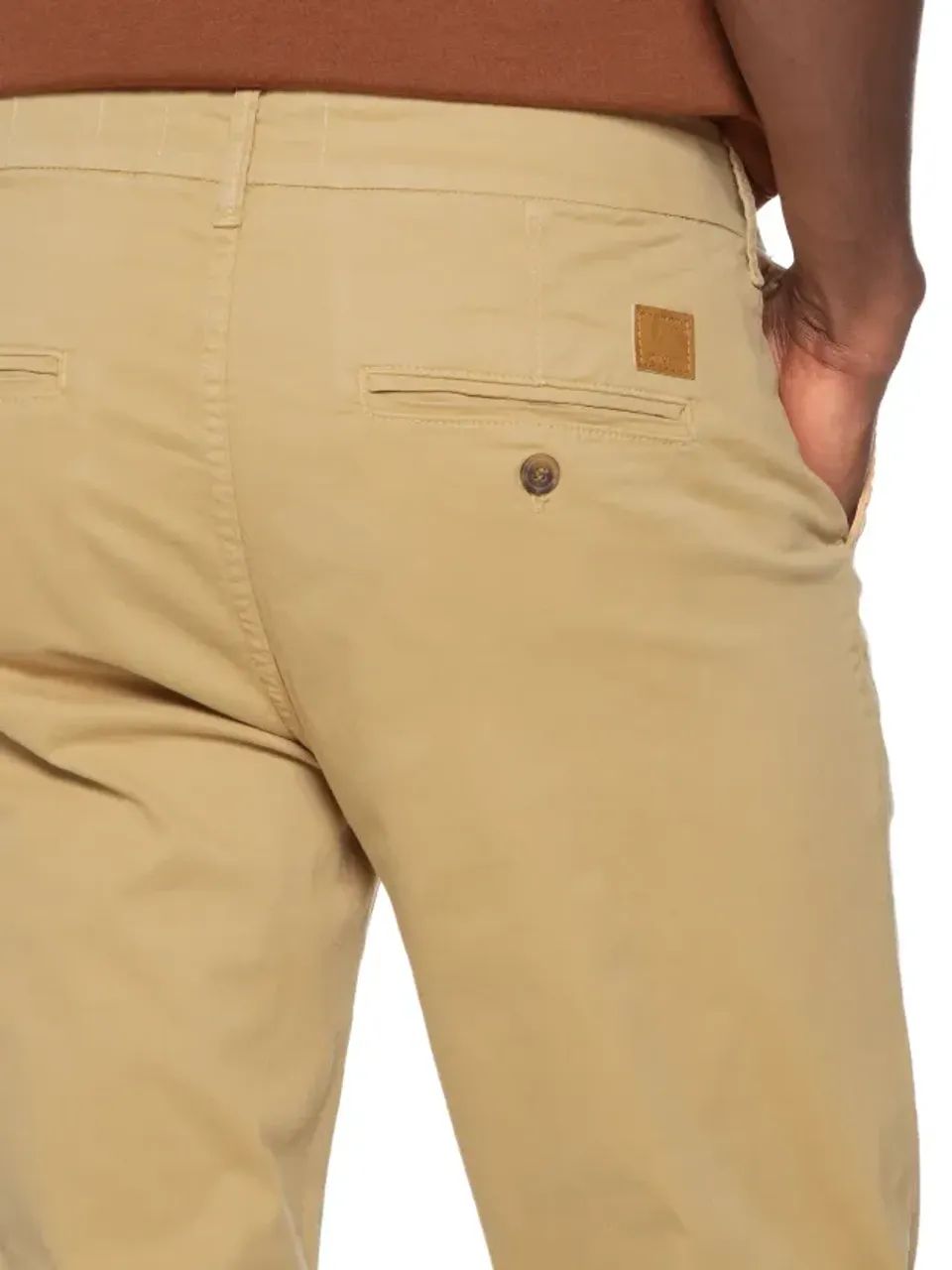 Calça Sarja  Forum Vitor - Bege - Masculina - N°44      - Foto 5