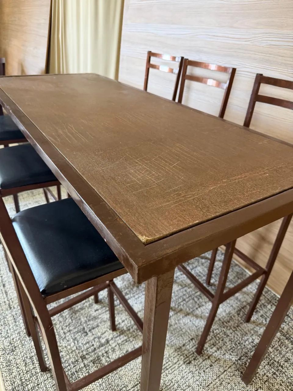 Conjunto Mesa Bistrô Retangular com 6 Banquetas - Foto 3