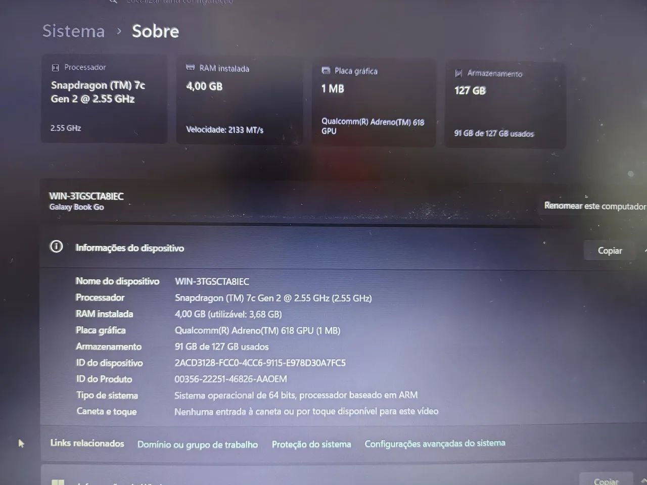 Vendo/Troco Samsung Galaxy Book Go. - Foto 5