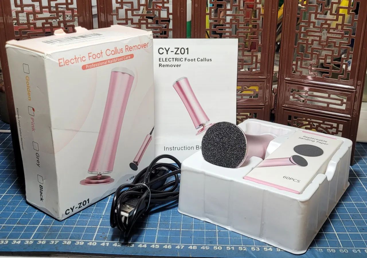 REMOVEDOR ELÉTRICO DE CALOS COM LIXAS DESCARTÁVEIS JÁ NO BRASIL 