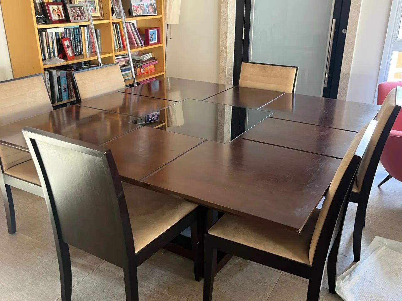 Mesa maciça Clami Design + 6 Cadeiras Formato