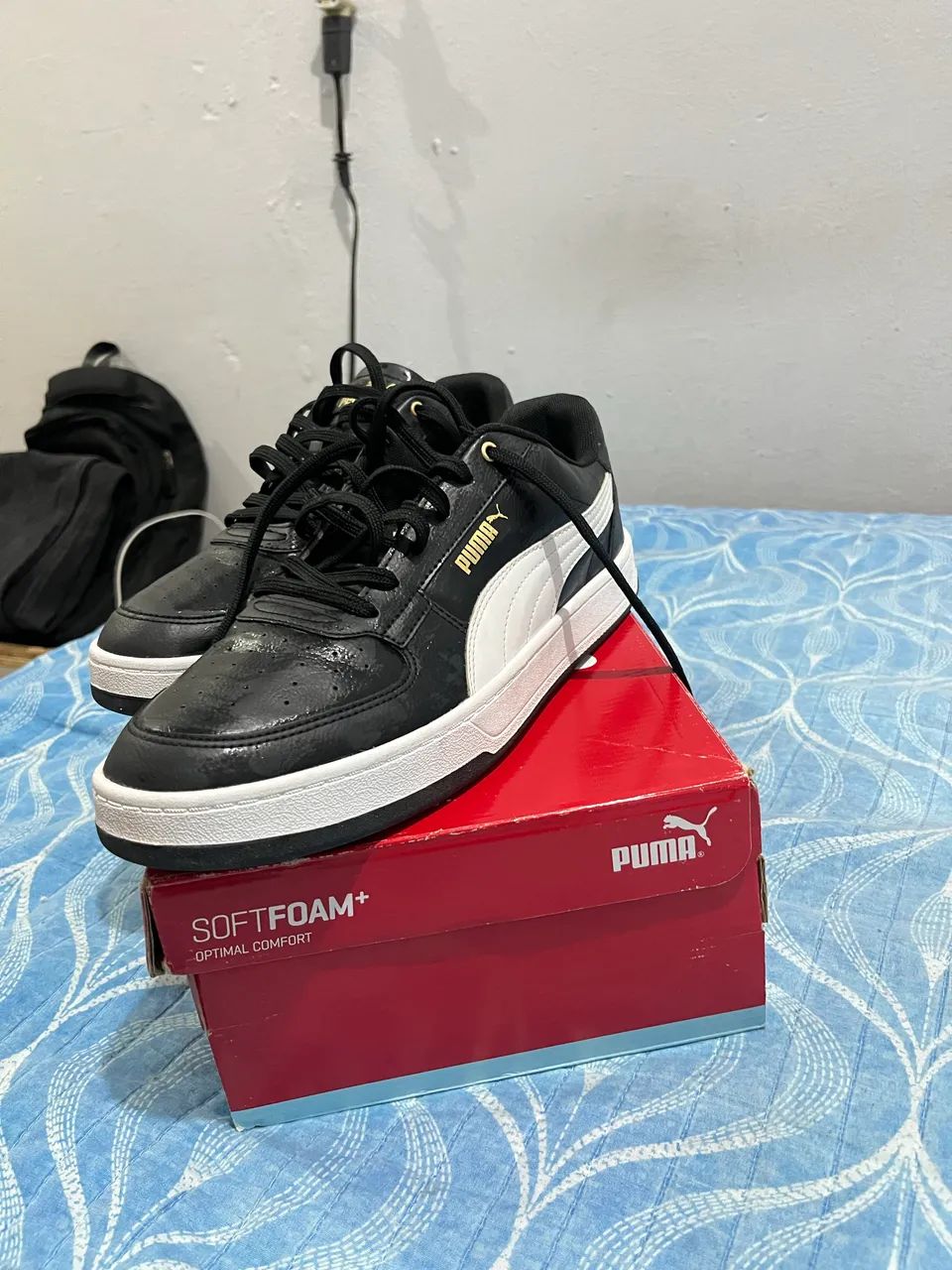 TÊNIS PUMA CAVEN 2.0 WHITER GOLD BDP - Foto 5