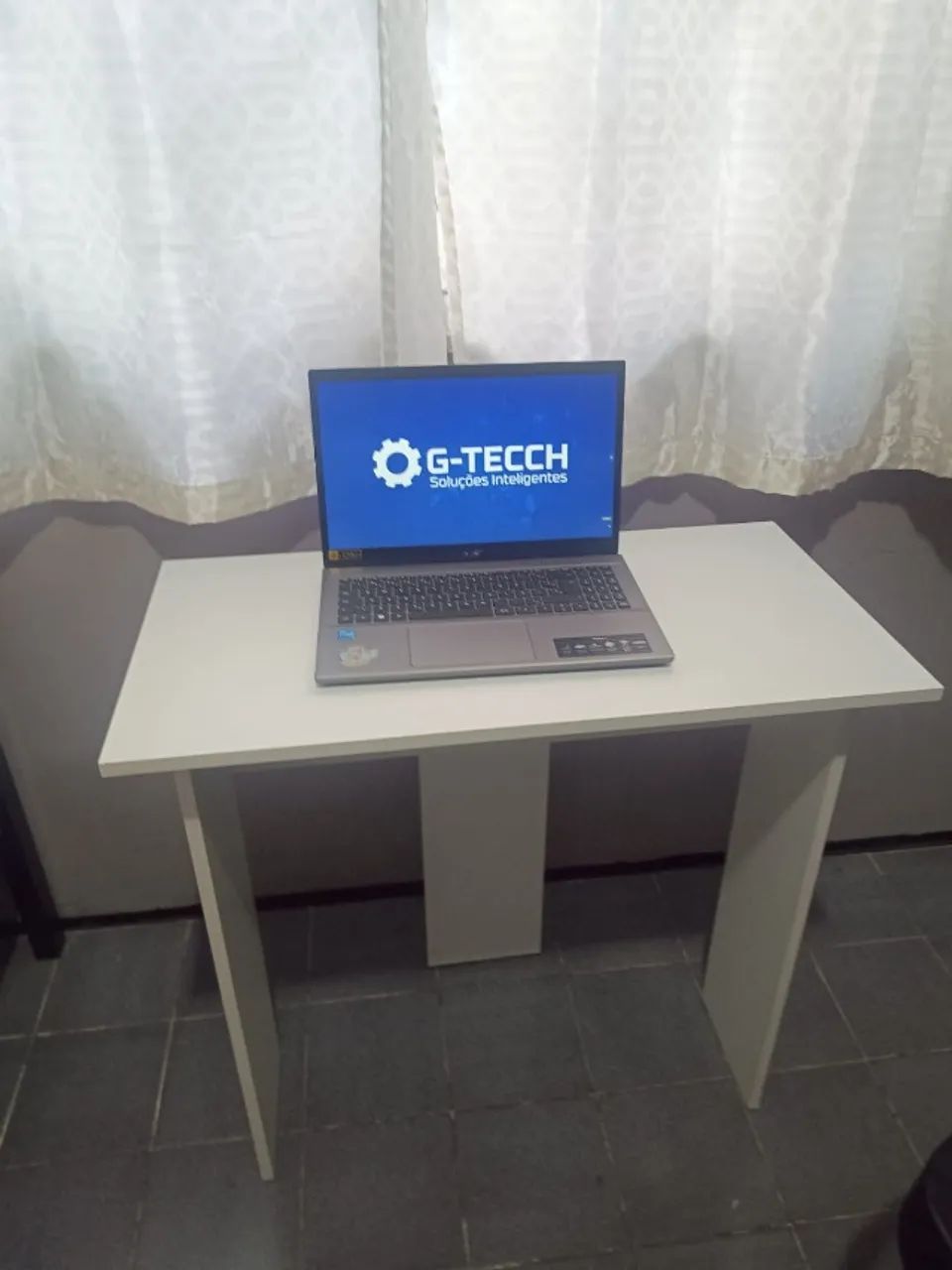 Escrivaninha NOVA Mesa de Escritório Multiuso para Notebook Estudo Computador Home Office - Foto 4
