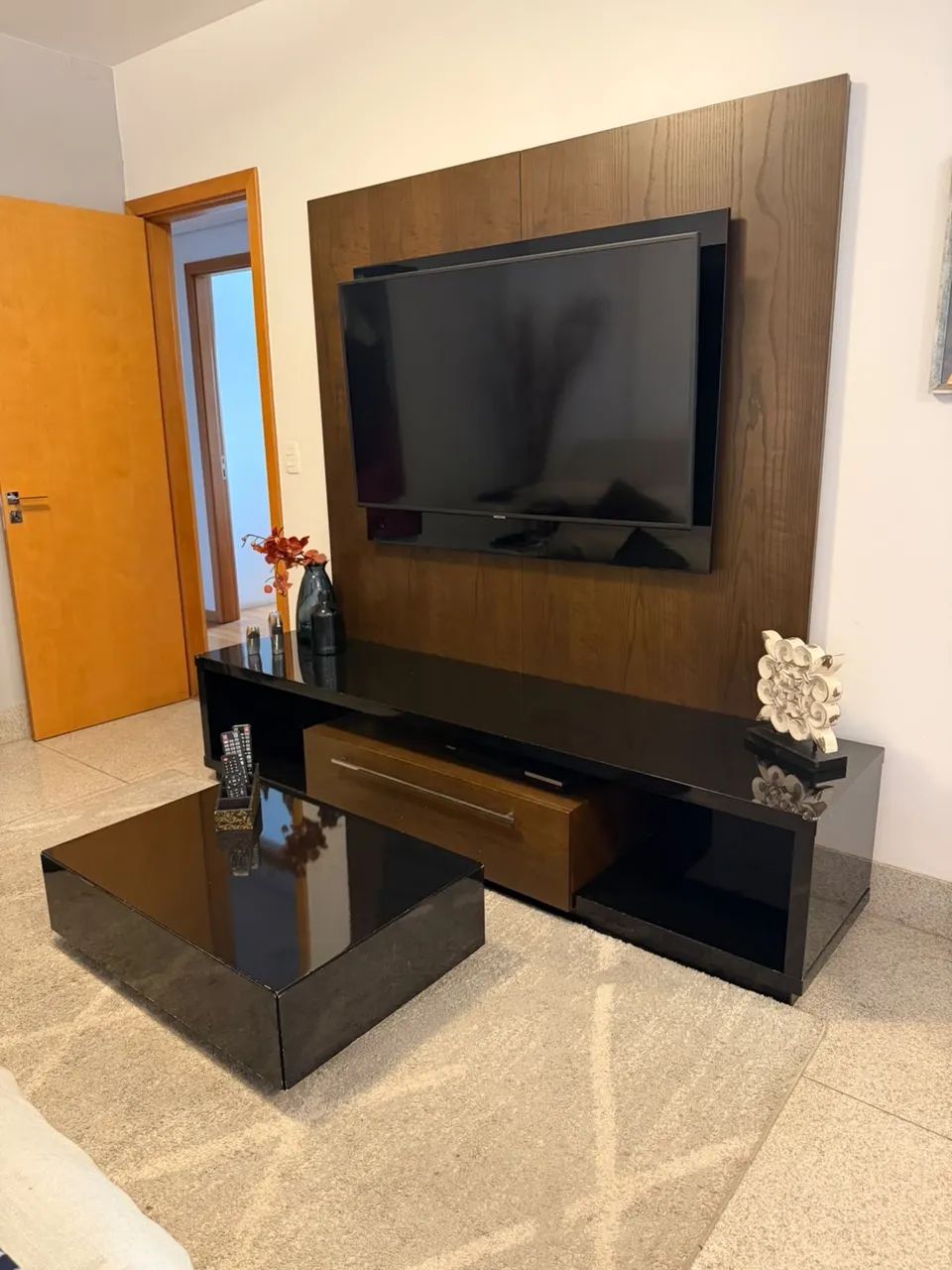 Mesa de centro em MDF preto  - Foto 2