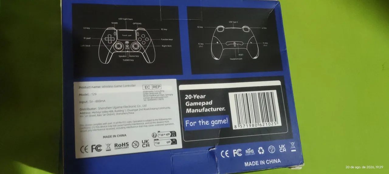 Controle Joystick PC PS4 - Foto 2