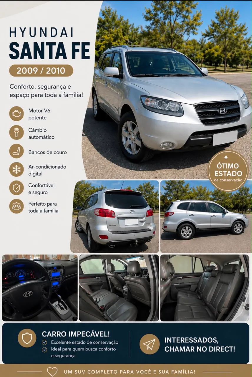 Hyundai Santa Santa Fe GLS 2.7 V6 4x4TipTronic 2010