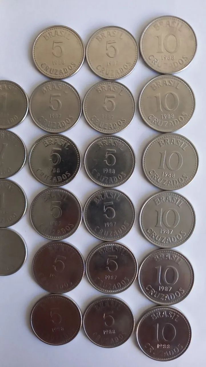 Lote c/ 40 Moedas Cruzados e Centavos Anos 1986 a 1988 - Foto 2