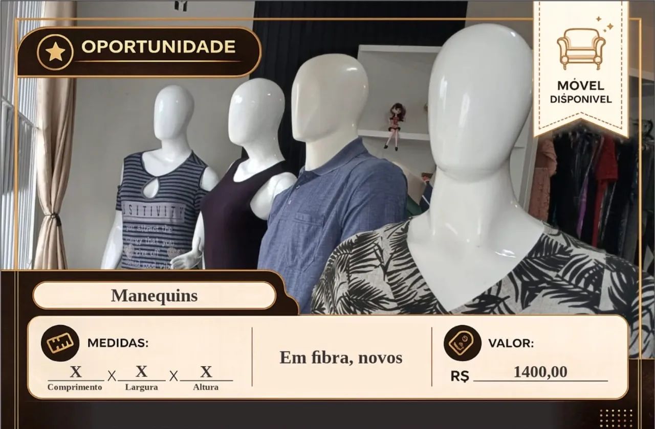 Manequim de fibra 