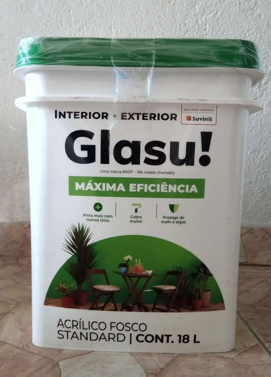 Tinta 18 litros gelo Glasu Suvinil (NOVA)