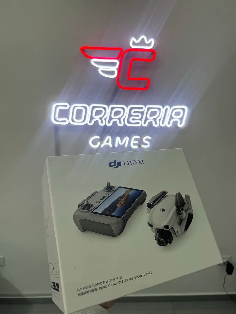 Drone DJI Lito X1 Fly More Combo Plus ( com tela ) cinza