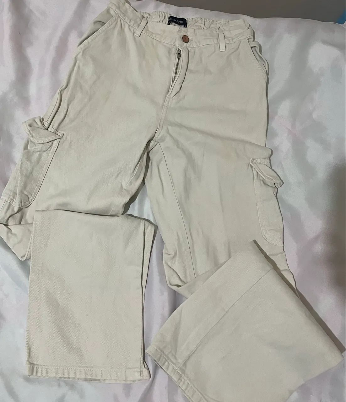Calça feminina offwhite 