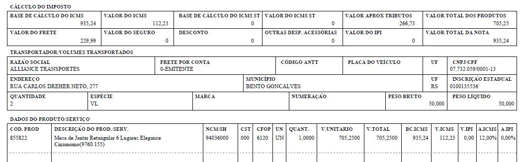 Mesa de Jantar Retangular - 6 lugares (MadeiraMadeira) - Foto 5