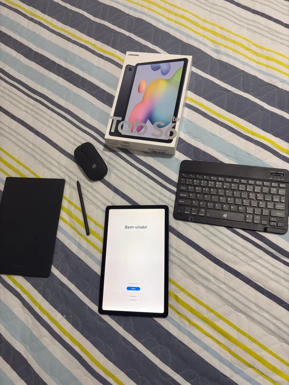 Galaxy Tab S6 Lite- COMPLETO E IMPECÁVEL - Foto 5