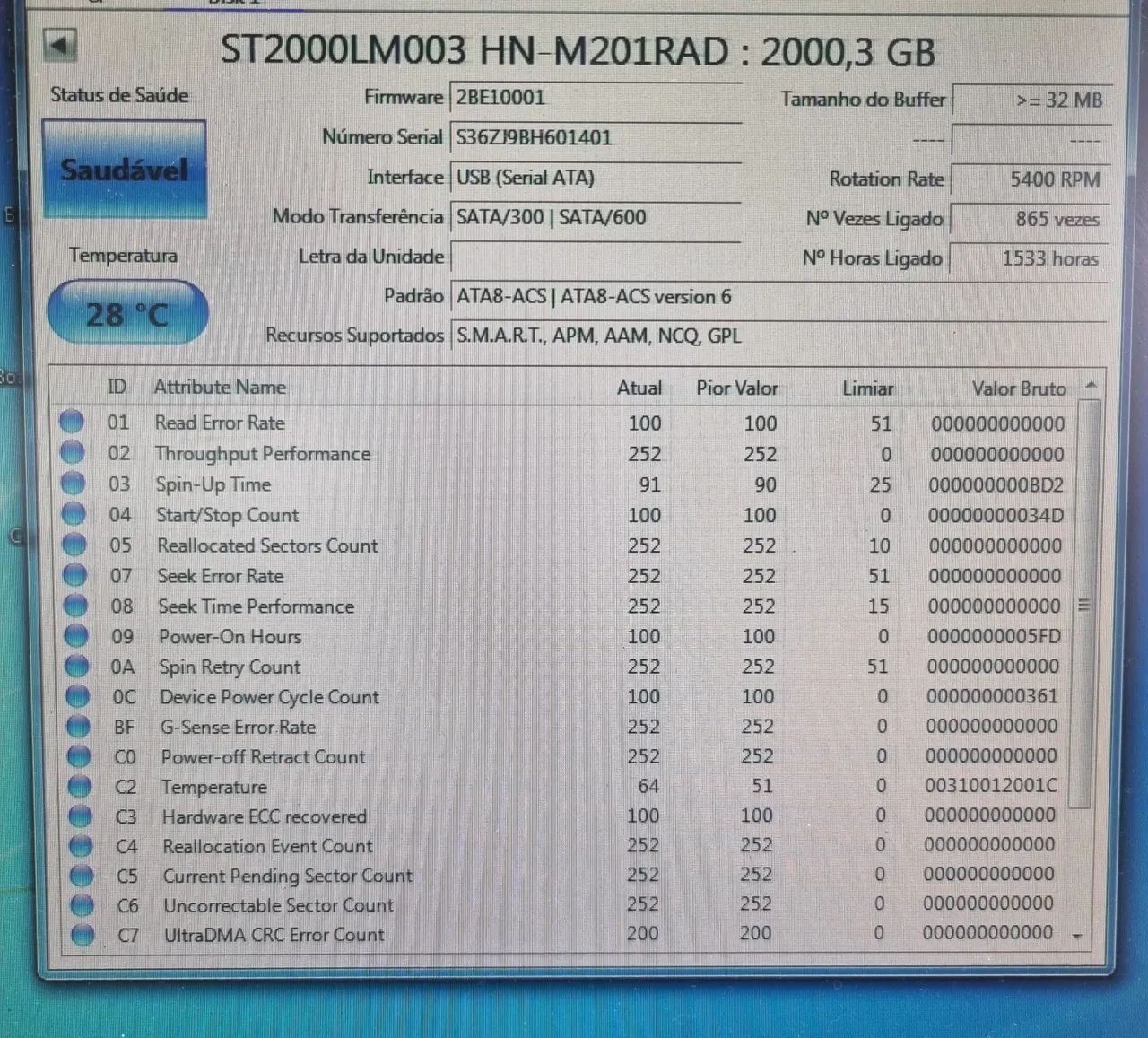 HD 2tb 2.5 polegadas  - Foto 2