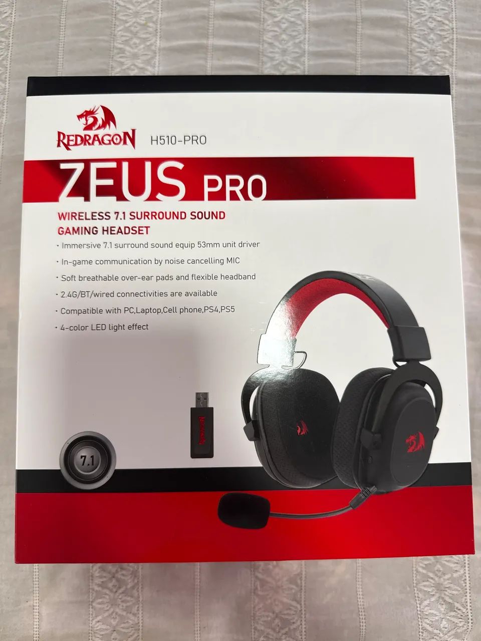 Headset Redragon Zeus Pro H510-Pro