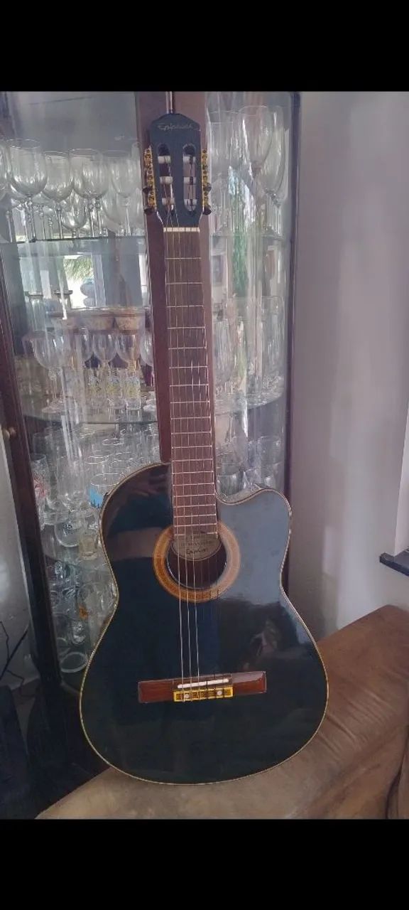 Violão Epiphone C70CE Nylon - Raridade!!! - Foto 5