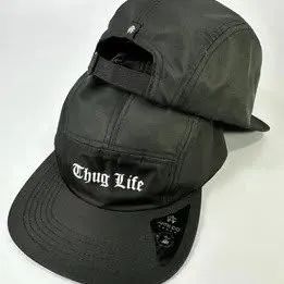 BONÉ FIVE PANEL THUG PRETO