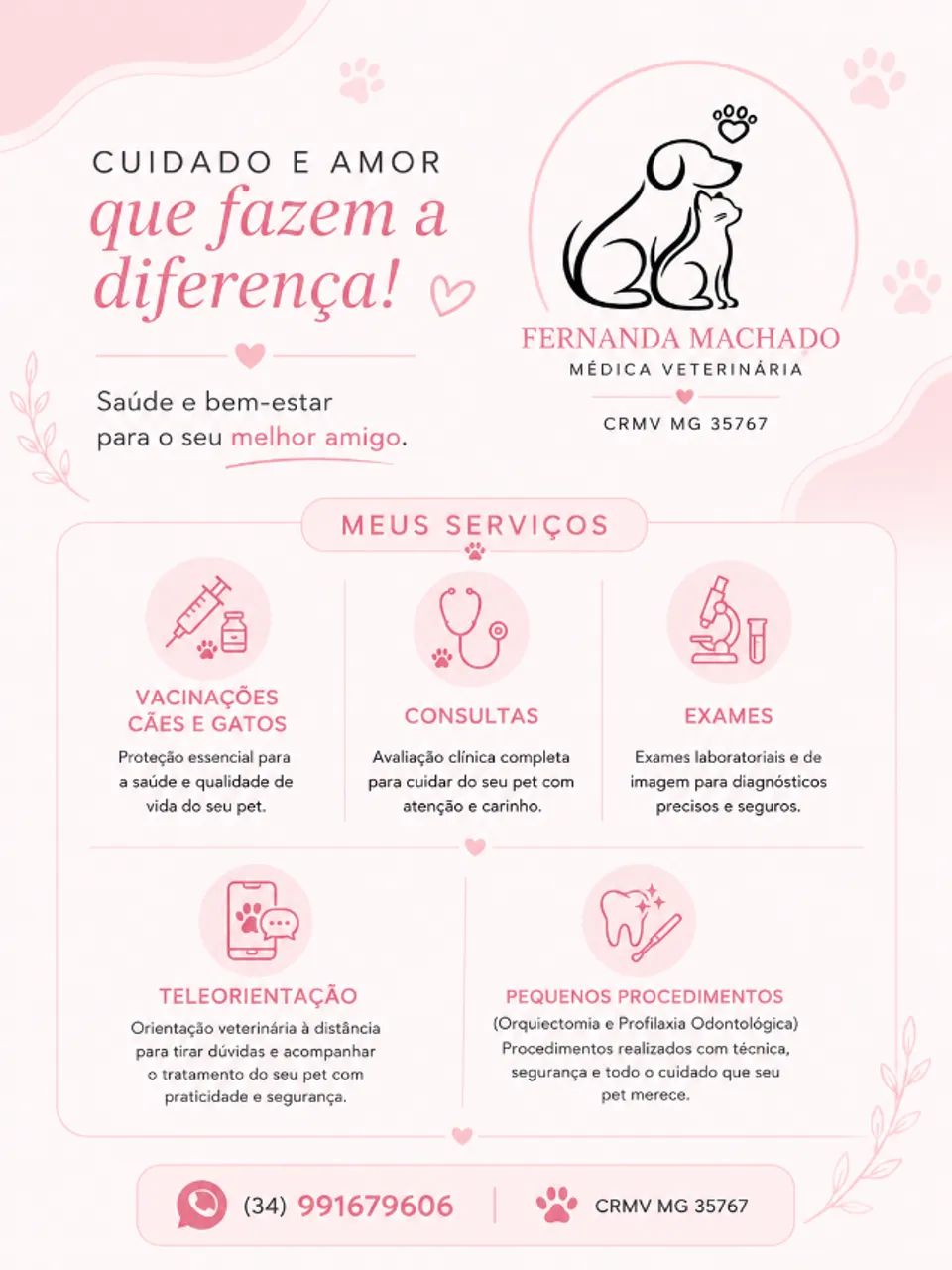 Médica Veterinária - Atendimento Domiciliar para Cães e Gatos