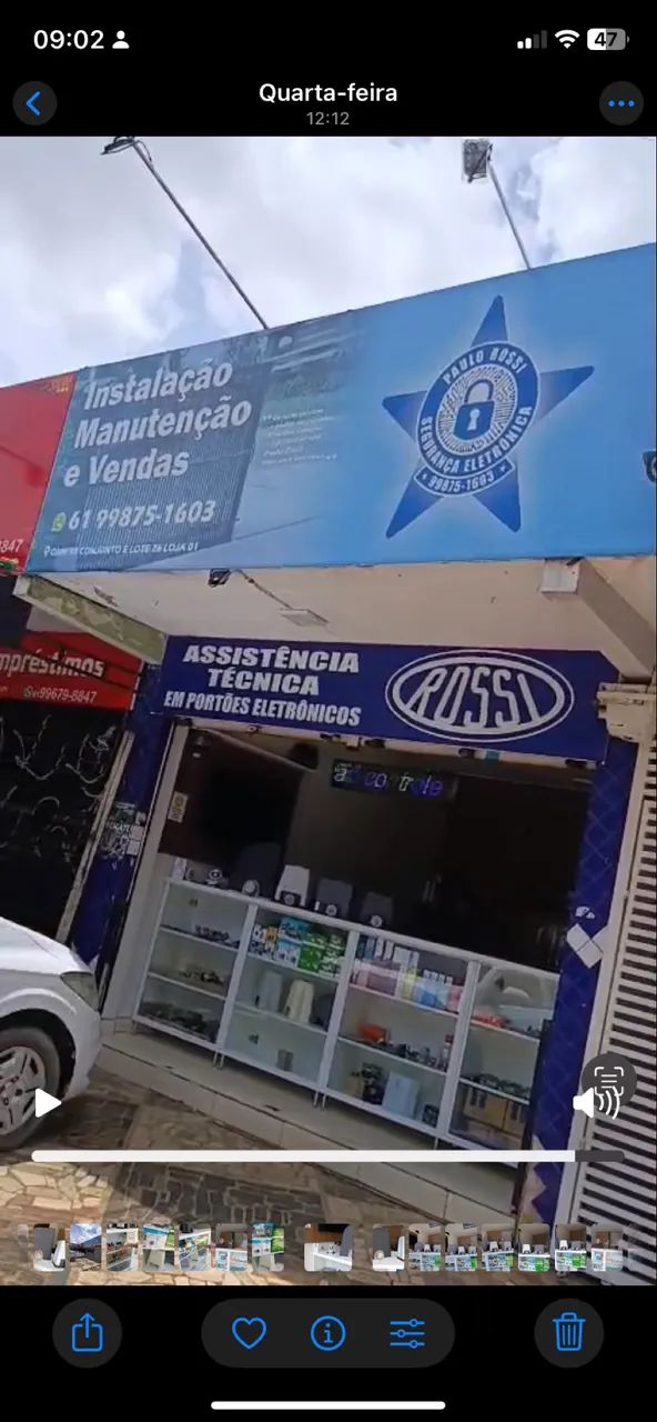 Portões eletrônicos, câmeras e controles