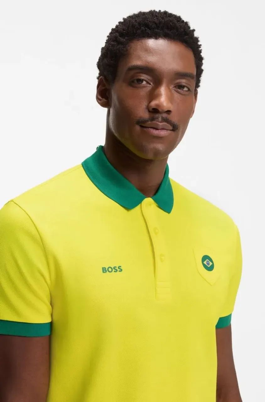 Camisa Polo Hugo Boss Brasil - Foto 3