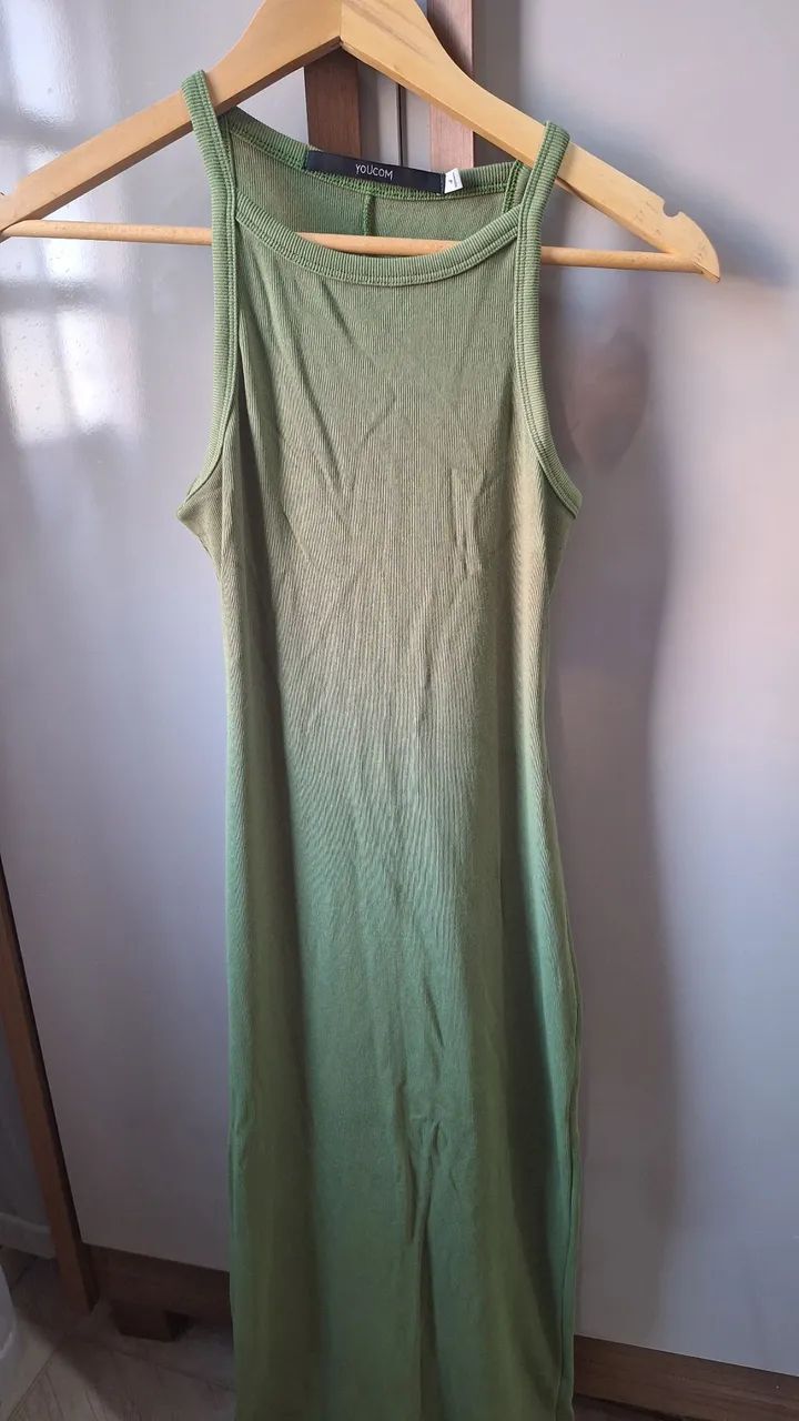 Vestido midi verde youcom halter - Foto 2