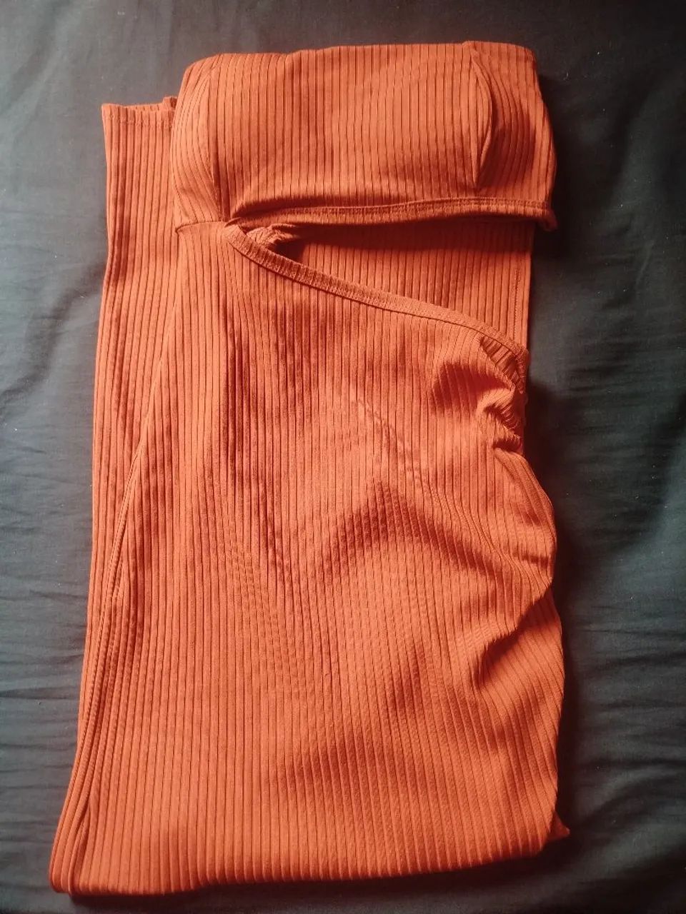 Vestido canelado feminino 