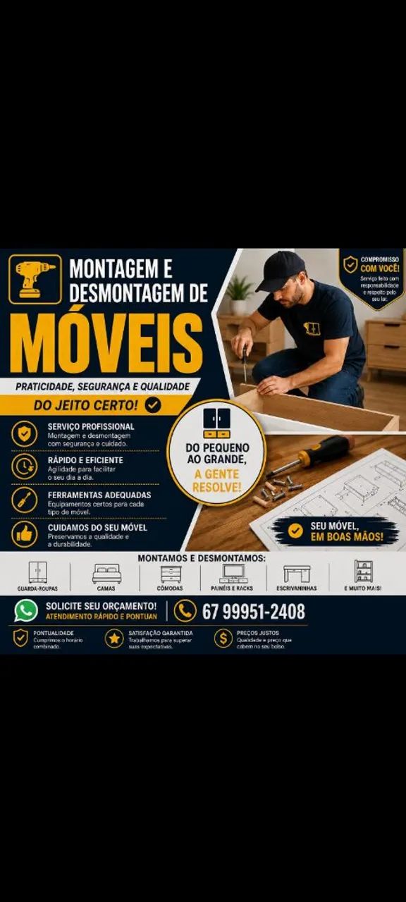 Montagem e desmontagem de móveis 