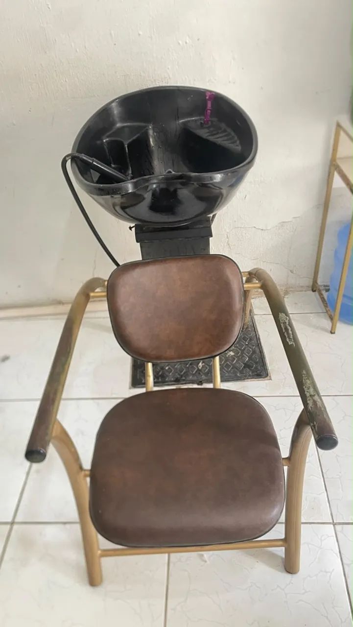 Cadeira lavatória de salão 