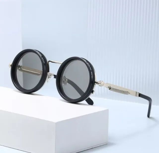 Óculos de Sol Retrô Punk com lentes polarizadas e escurecimento ajustável. - Foto 4