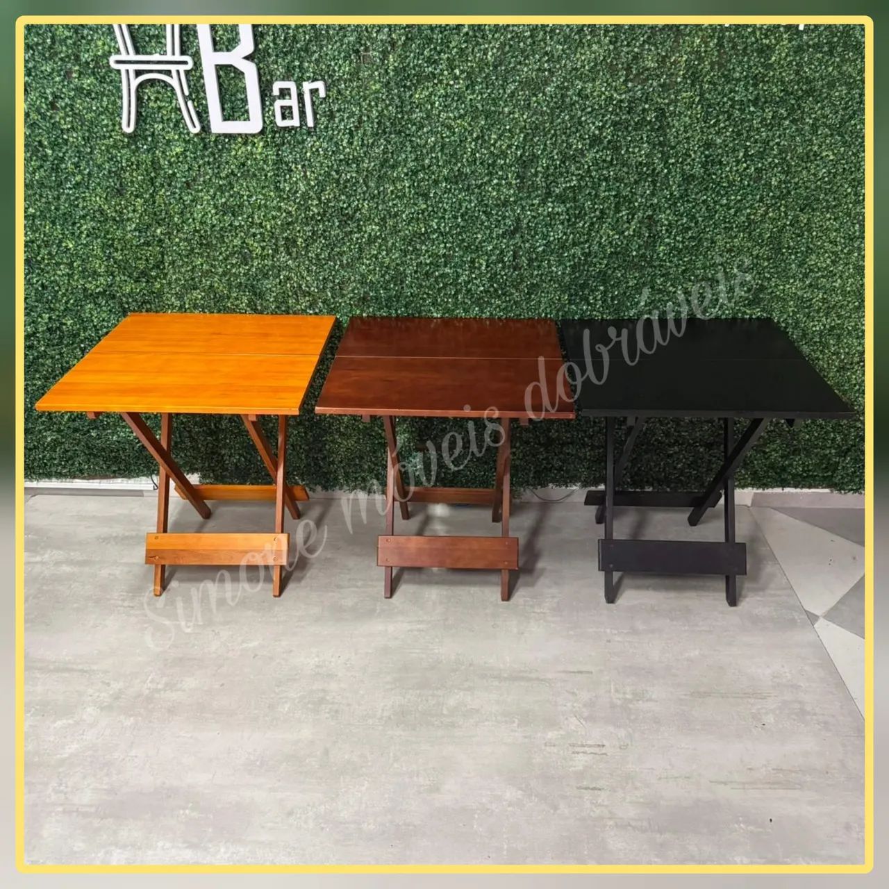 Conjunto Dobrável 70x70 com cadeiras  - Foto 5
