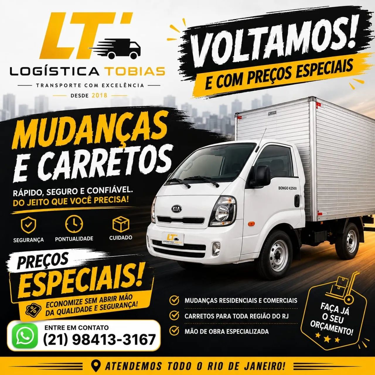 Fretes, carretos e mudanças 