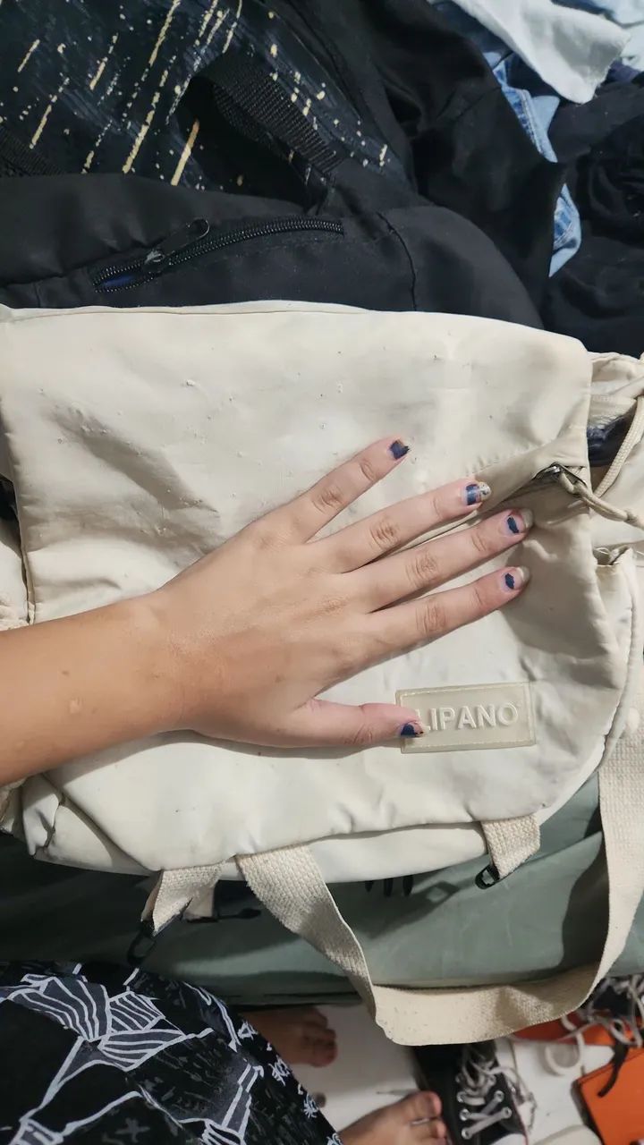 Bolsa mensageiro bege - Foto 5