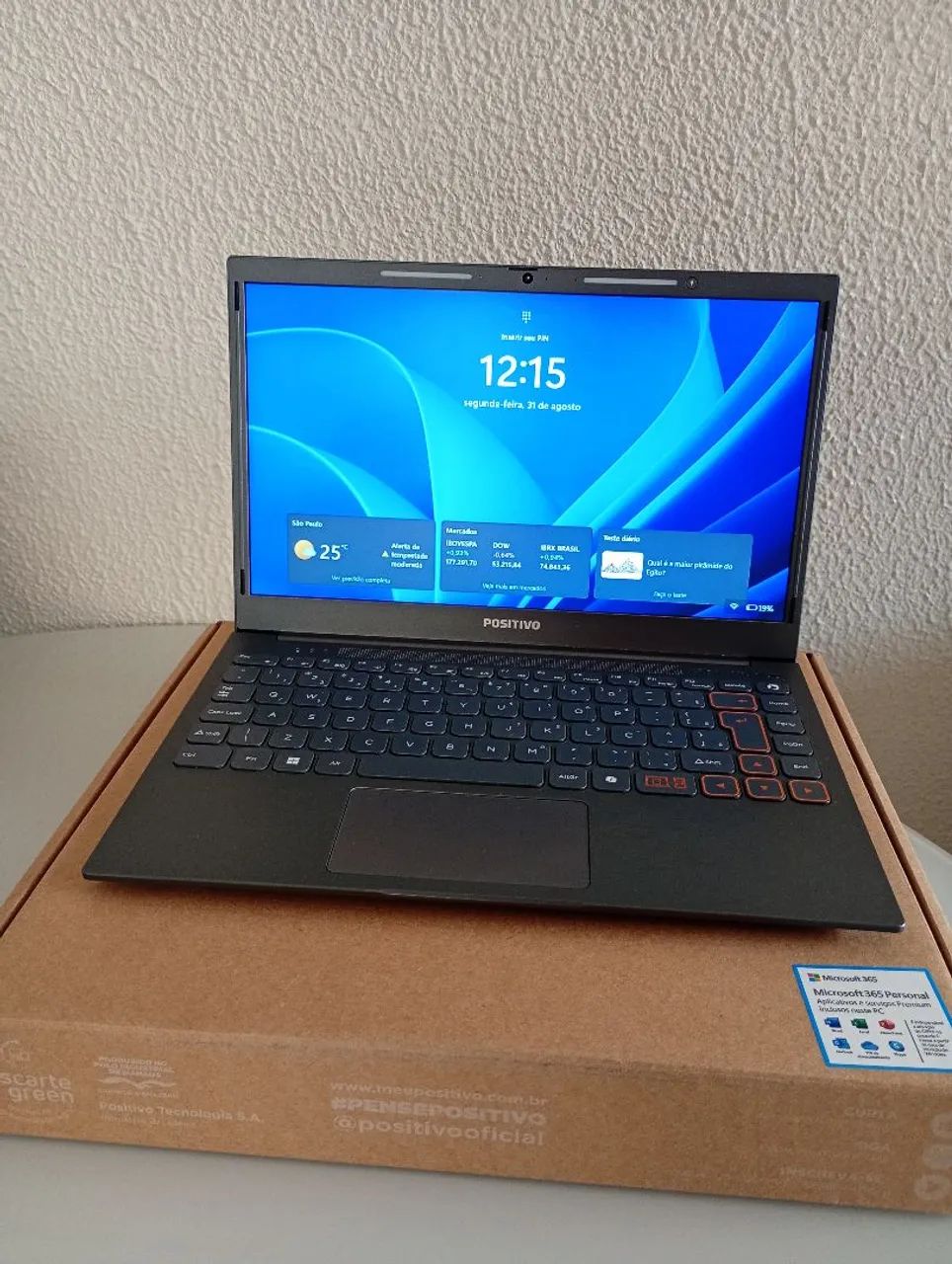 Notebook Positivo Vision C14 com Webcam Nota Fiscal e Caixa